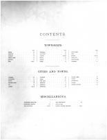 Table of Contents, Allamakee County 1886 Version 2